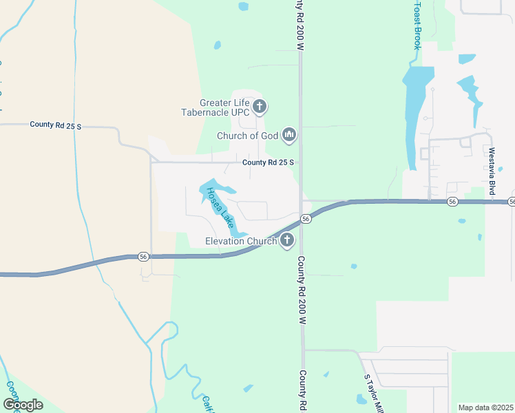 map of restaurants, bars, coffee shops, grocery stores, and more near 2230 West Bobwhite Drive in Scottsburg