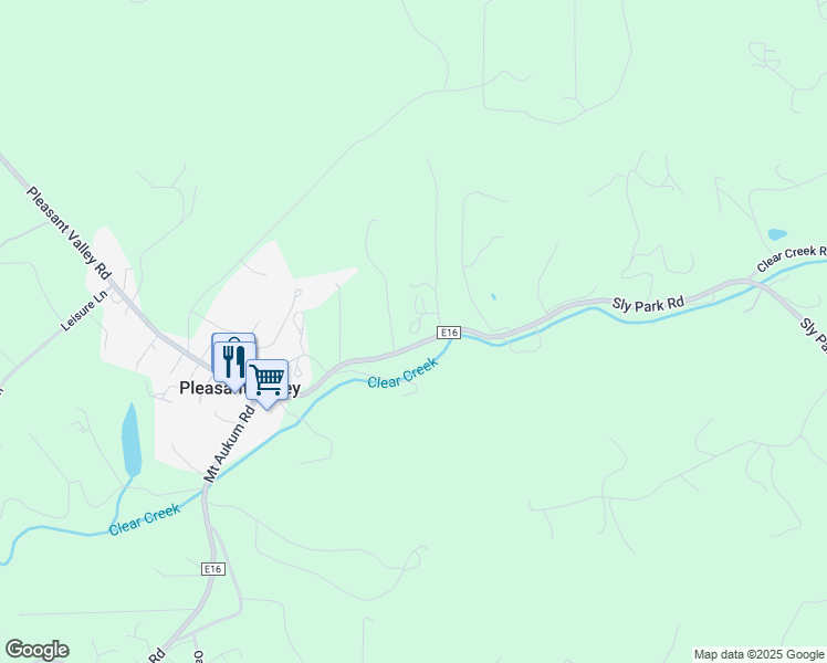 map of restaurants, bars, coffee shops, grocery stores, and more near 4216 Bonita Vista Court in Placerville