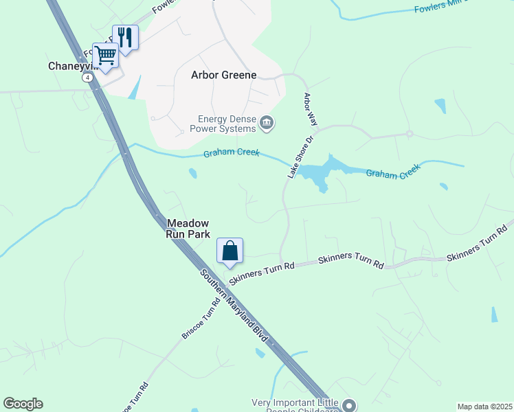map of restaurants, bars, coffee shops, grocery stores, and more near 1737 Candlestick Way in Owings