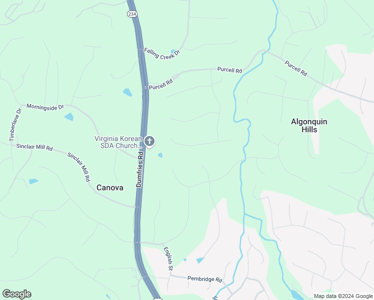 map of restaurants, bars, coffee shops, grocery stores, and more near 7723 Visionary Court in Manassas