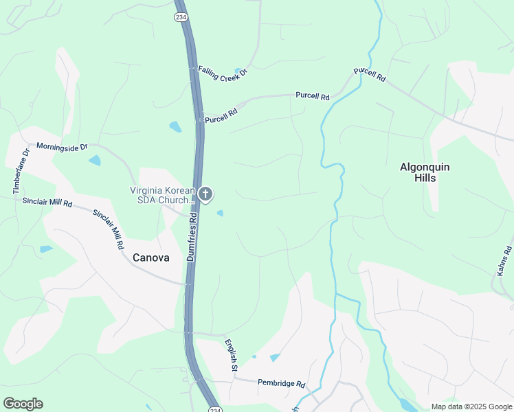 map of restaurants, bars, coffee shops, grocery stores, and more near 7723 Visionary Court in Manassas