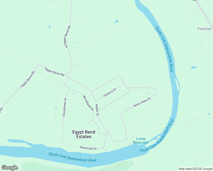 map of restaurants, bars, coffee shops, grocery stores, and more near 662 Riverbend Drive in Luray