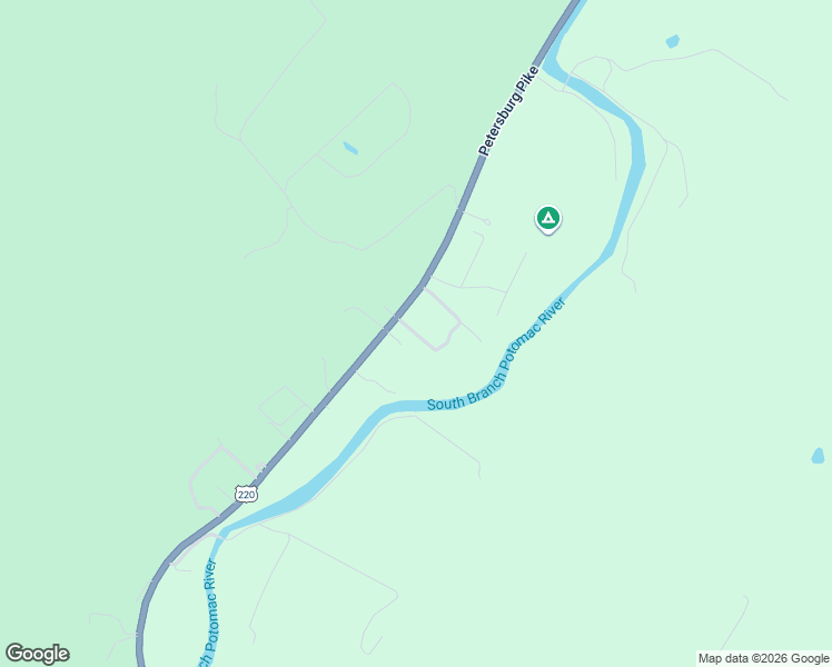 map of restaurants, bars, coffee shops, grocery stores, and more near Ruddle Circle in Pendleton County