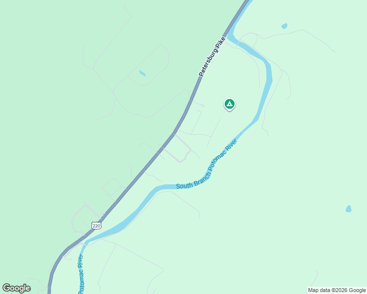 map of restaurants, bars, coffee shops, grocery stores, and more near U.S. 220 in Franklin