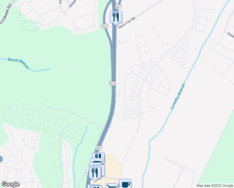 map of restaurants, bars, coffee shops, grocery stores, and more near 14806 Crain Highway in Upper Marlboro
