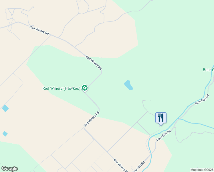 map of restaurants, bars, coffee shops, grocery stores, and more near 6114 Red Winery Road in Geyserville