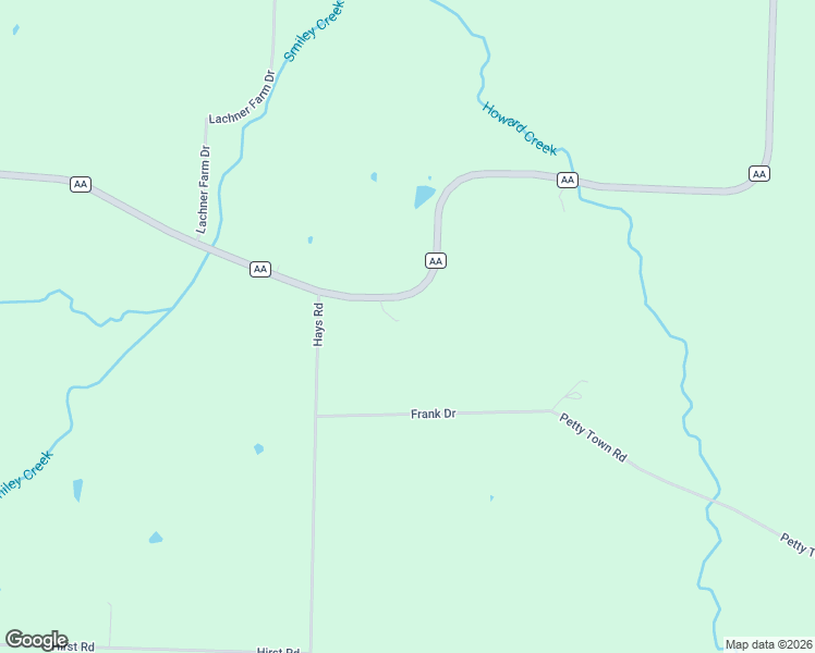 map of restaurants, bars, coffee shops, grocery stores, and more near State Highway AA in Tipton