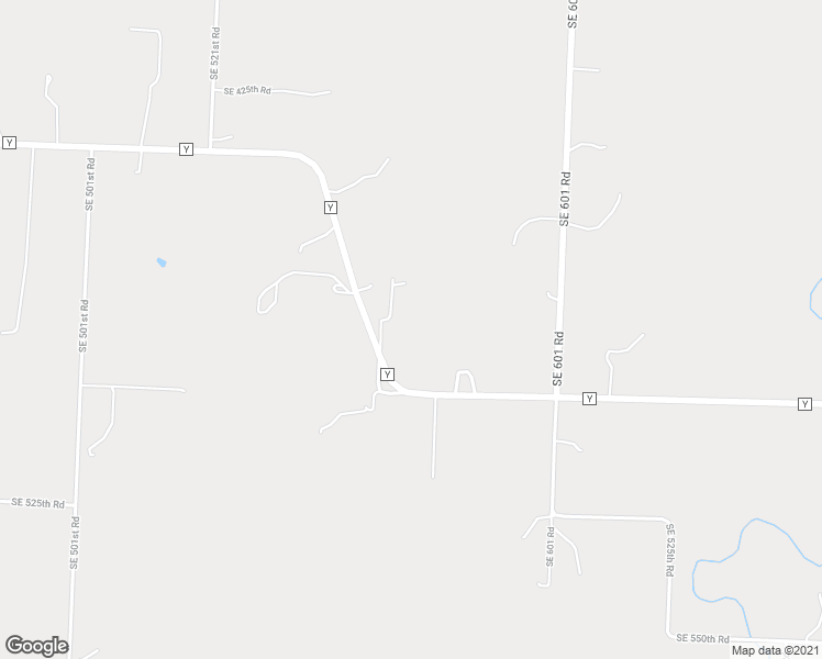 map of restaurants, bars, coffee shops, grocery stores, and more near 555 Southeast State Highway Y in Warrensburg