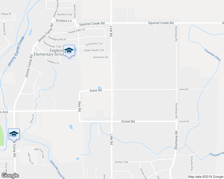 map of restaurants, bars, coffee shops, grocery stores, and more near Link Road in Fountain