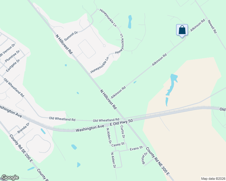 map of restaurants, bars, coffee shops, grocery stores, and more near 705 Atkinson Road in Vincennes