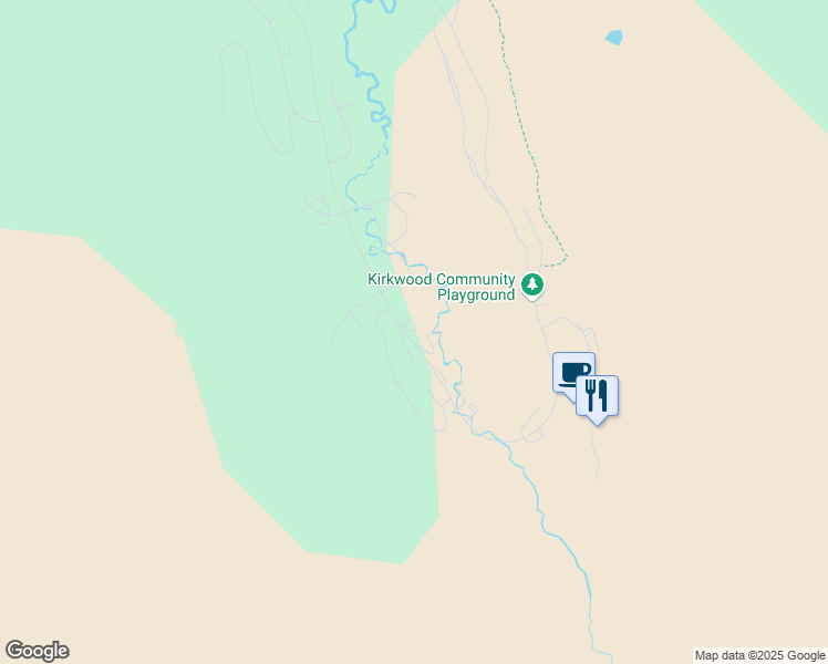 map of restaurants, bars, coffee shops, grocery stores, and more near 1018 Kirkwood Meadows Dr in Kirkwood