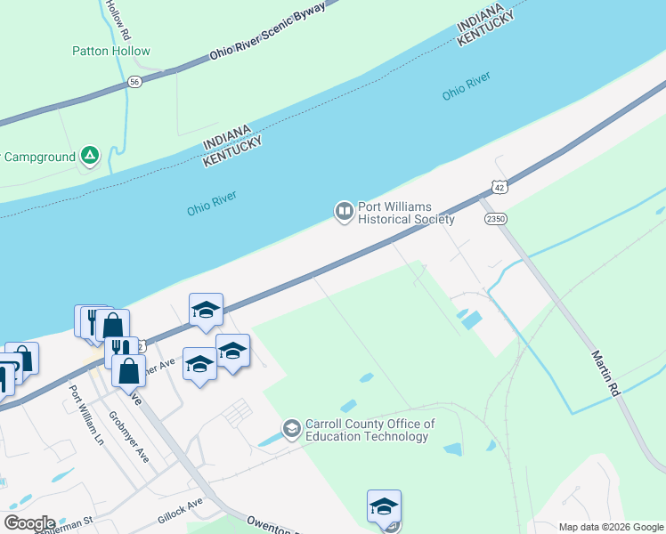 map of restaurants, bars, coffee shops, grocery stores, and more near 1704 Highland Avenue in Carrollton