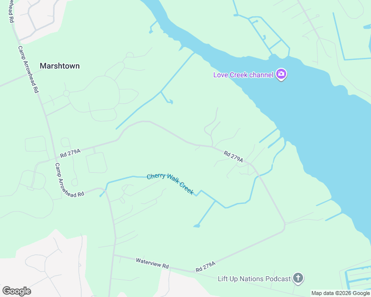 map of restaurants, bars, coffee shops, grocery stores, and more near 22204 Waterview Road in Lewes