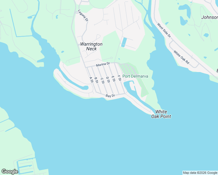 map of restaurants, bars, coffee shops, grocery stores, and more near 21786 D Street in Rehoboth Beach