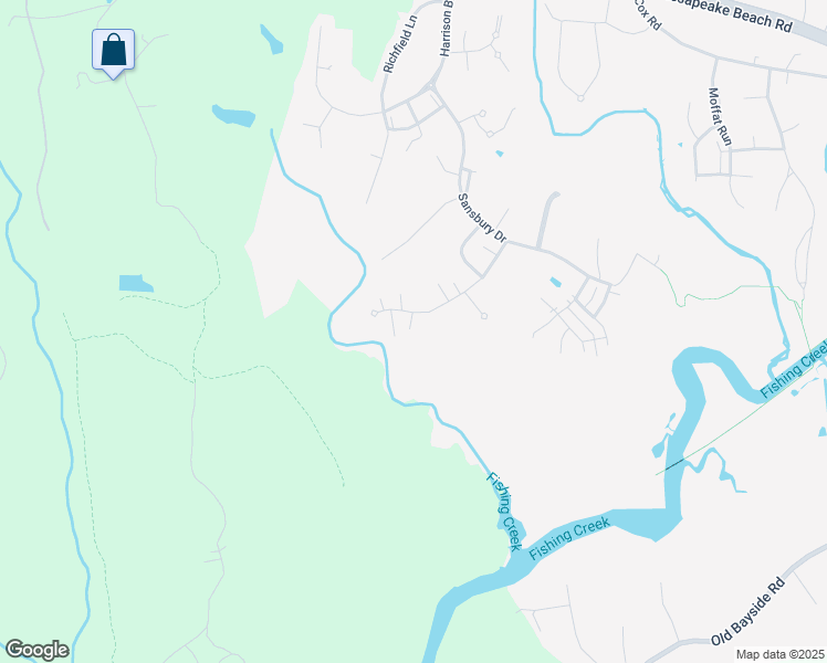 map of restaurants, bars, coffee shops, grocery stores, and more near 7887 Eagle View Drive in Chesapeake Beach