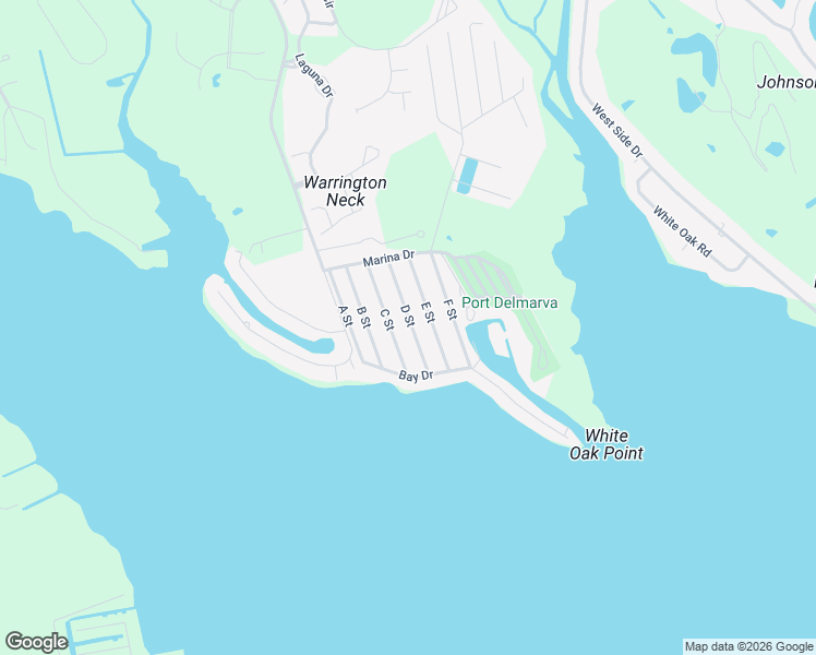 map of restaurants, bars, coffee shops, grocery stores, and more near 21786 D Street in Rehoboth Beach