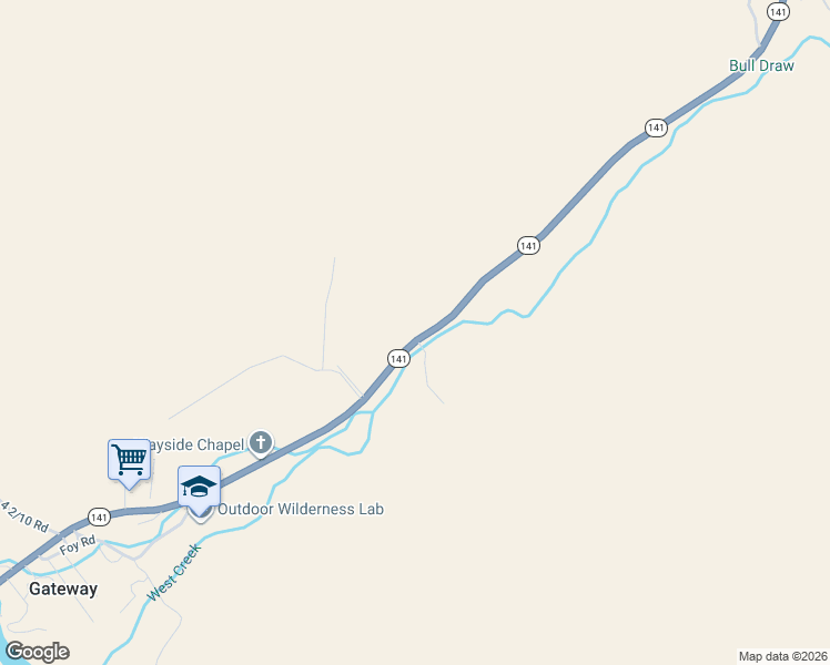 map of restaurants, bars, coffee shops, grocery stores, and more near 46922 Highway 141 in Gateway