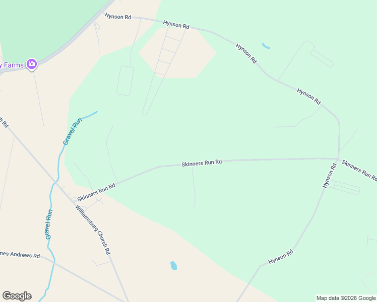 map of restaurants, bars, coffee shops, grocery stores, and more near 4650 Skinners Run Road in Hurlock