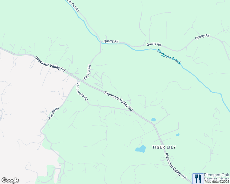 map of restaurants, bars, coffee shops, grocery stores, and more near 1321 Pleasant Valley Road in Diamond Springs