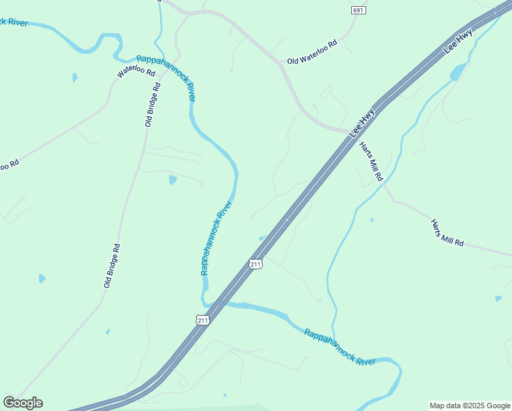 map of restaurants, bars, coffee shops, grocery stores, and more near 9404 Lee Highway in Warrenton
