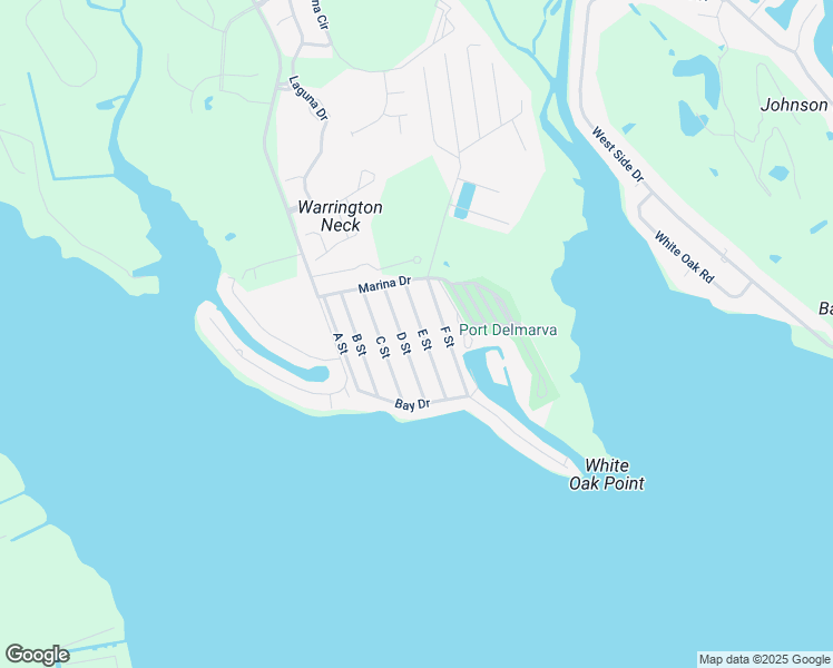 map of restaurants, bars, coffee shops, grocery stores, and more near 21730 E Street in Rehoboth Beach