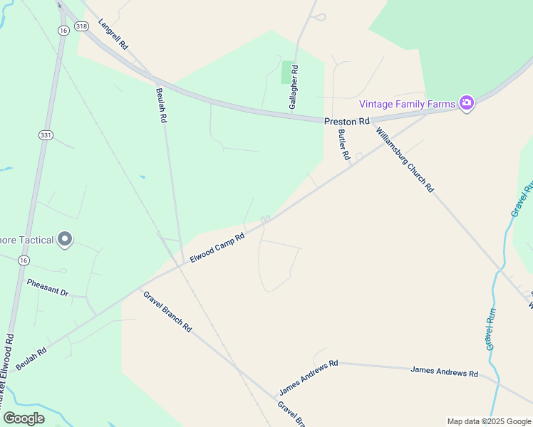 map of restaurants, bars, coffee shops, grocery stores, and more near 4432 Elwood Camp Road in Hurlock