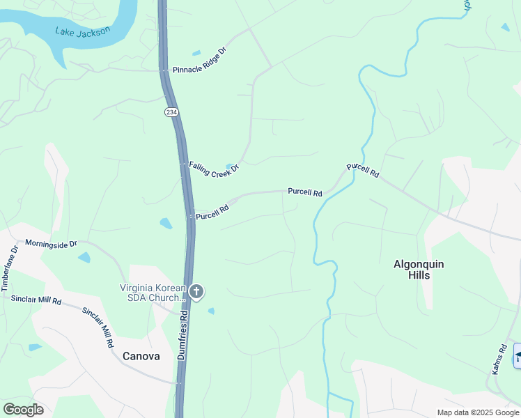 map of restaurants, bars, coffee shops, grocery stores, and more near 7754 Glade Court in Manassas