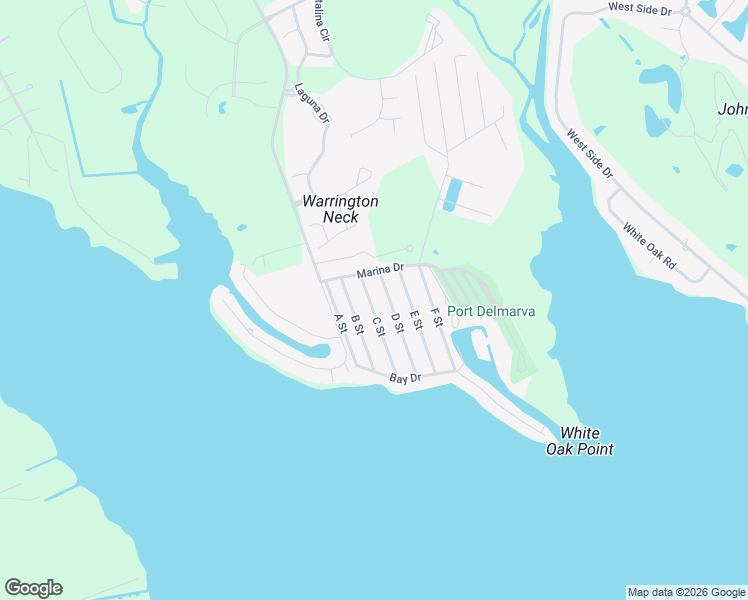 map of restaurants, bars, coffee shops, grocery stores, and more near 21733 B Street in Rehoboth Beach