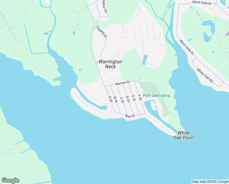 map of restaurants, bars, coffee shops, grocery stores, and more near 21733 B Street in Rehoboth Beach