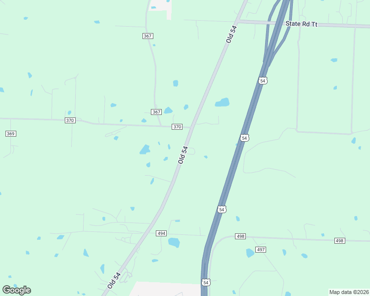 map of restaurants, bars, coffee shops, grocery stores, and more near 10233 Old US Highway 54 in New Bloomfield