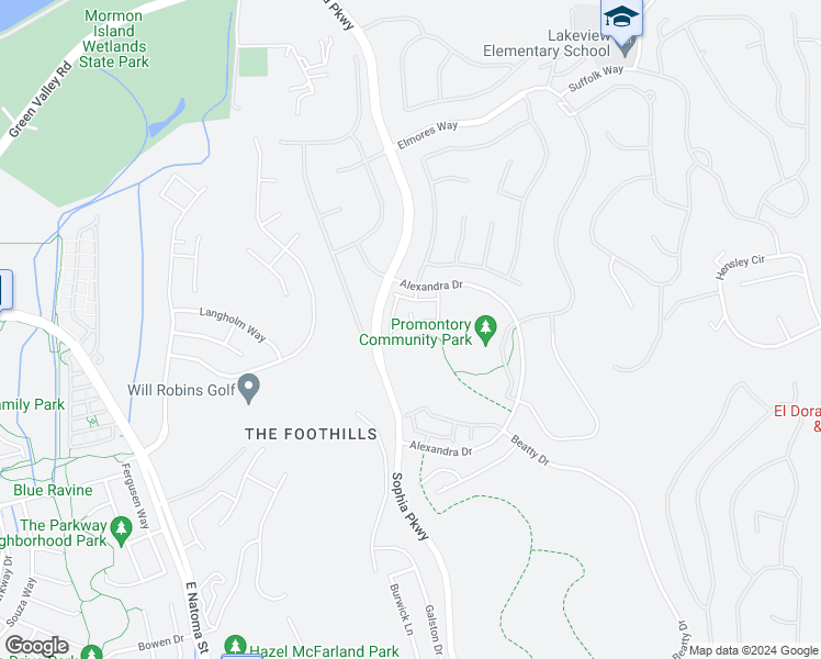 map of restaurants, bars, coffee shops, grocery stores, and more near 7524 Pesaro Drive in El Dorado Hills