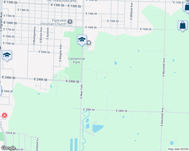 map of restaurants, bars, coffee shops, grocery stores, and more near 1600-1714 E 22nd St in Sedalia