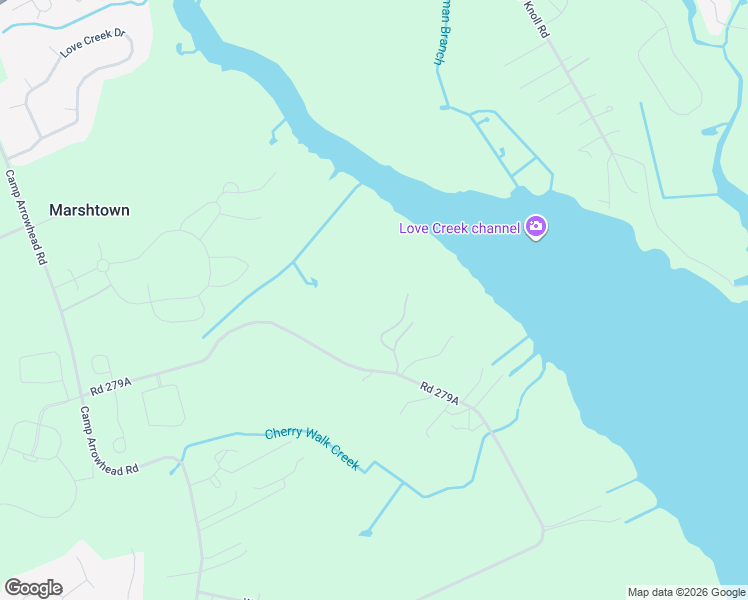 map of restaurants, bars, coffee shops, grocery stores, and more near 22255 Waterview Road in Lewes