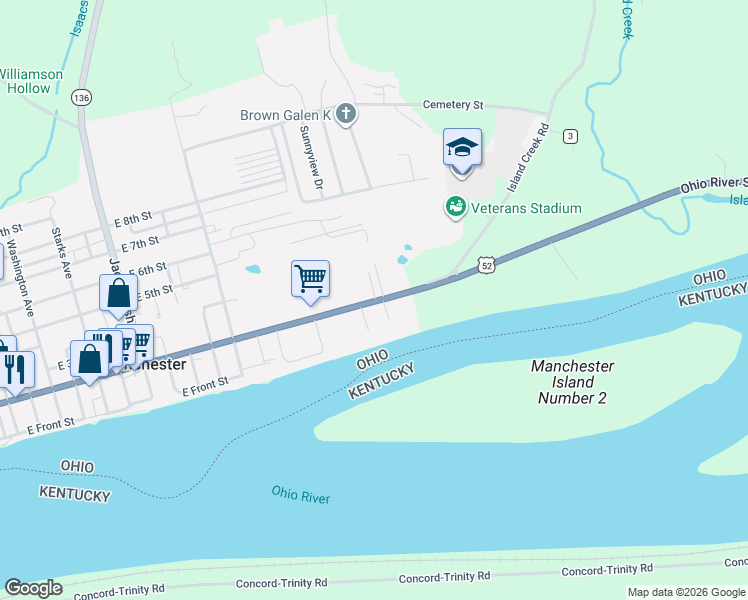 map of restaurants, bars, coffee shops, grocery stores, and more near 8380 2nd Street in Manchester