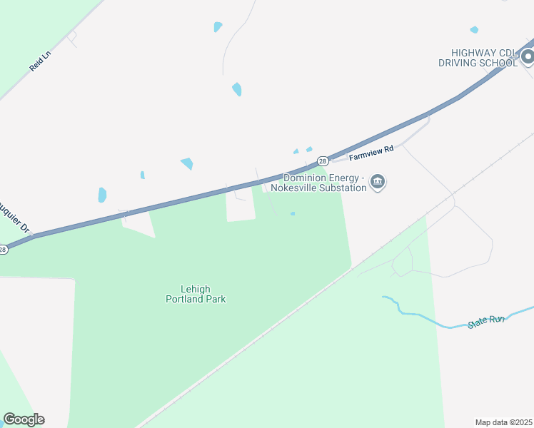 map of restaurants, bars, coffee shops, grocery stores, and more near 12213 Branch Street in Nokesville