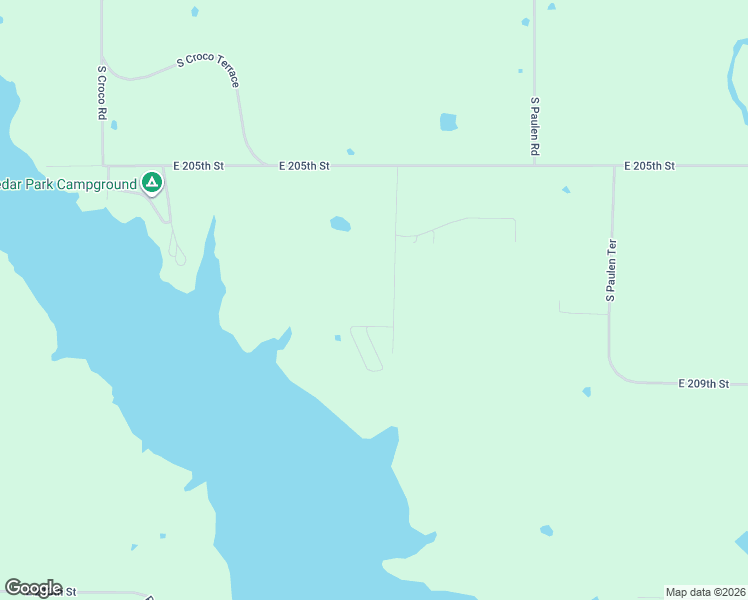 map of restaurants, bars, coffee shops, grocery stores, and more near 20681 South Paulen Road in Overbrook