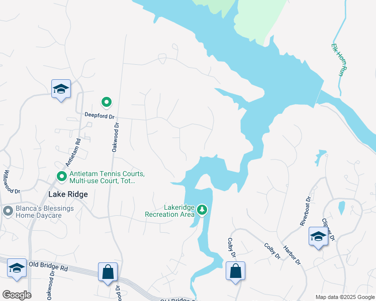 map of restaurants, bars, coffee shops, grocery stores, and more near 12063 John Hancock Court in Woodbridge
