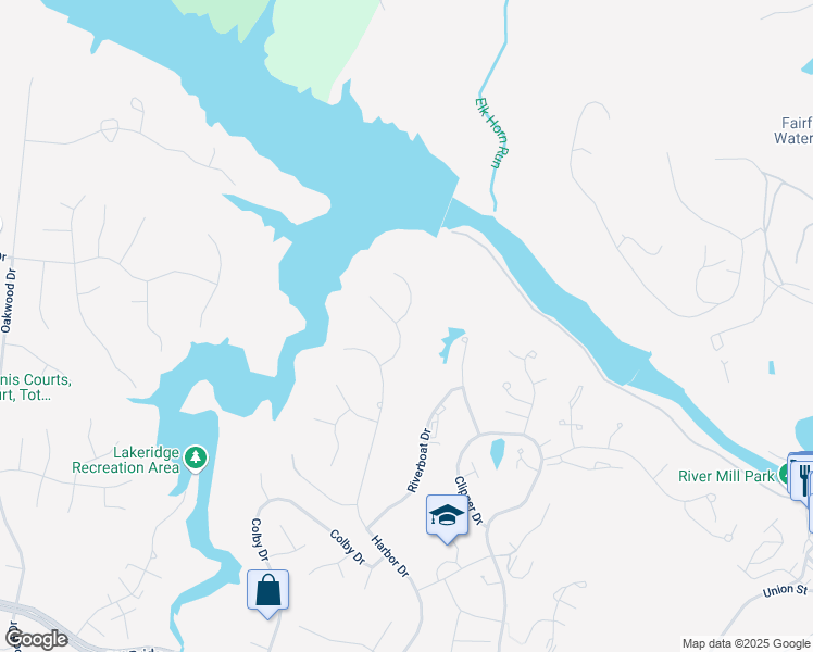 map of restaurants, bars, coffee shops, grocery stores, and more near 12017 Skipjack Court in Woodbridge