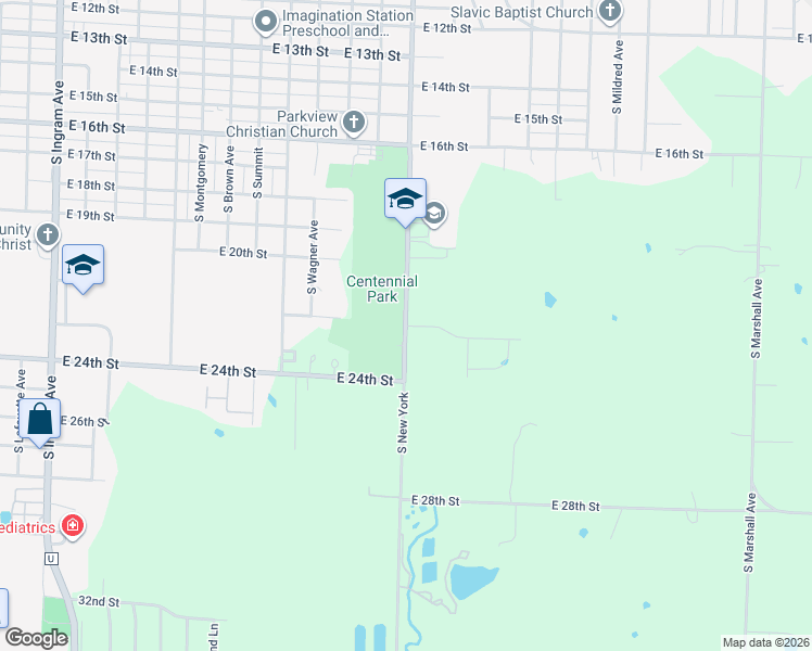 map of restaurants, bars, coffee shops, grocery stores, and more near 1600 East 22nd Street in Sedalia