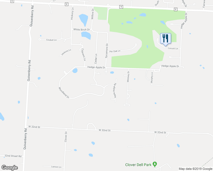map of restaurants, bars, coffee shops, grocery stores, and more near 5900 Mimosa Drive in Sedalia