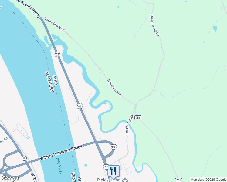 map of restaurants, bars, coffee shops, grocery stores, and more near 8138 Stringtown Road in Aberdeen