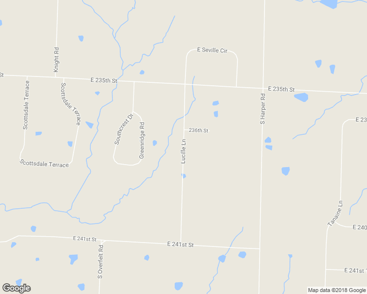 map of restaurants, bars, coffee shops, grocery stores, and more near Lucille Lane in Peculiar