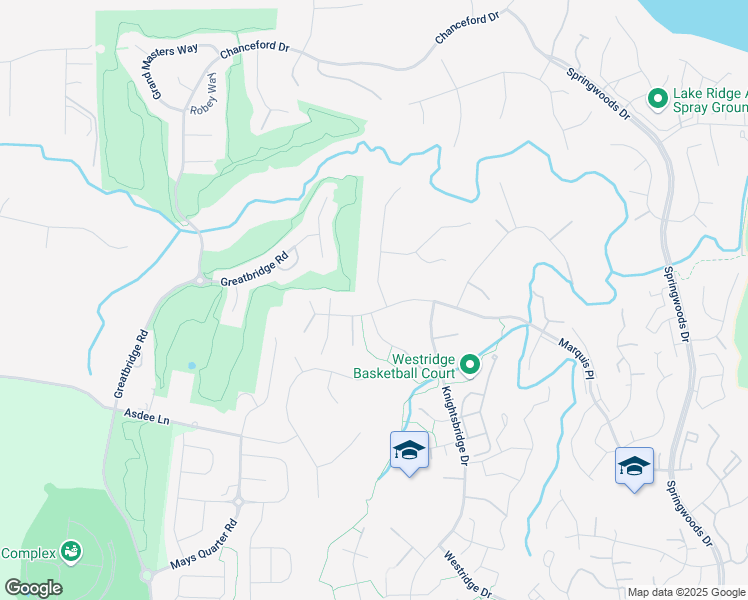 map of restaurants, bars, coffee shops, grocery stores, and more near 12300 Tilney Court in Woodbridge