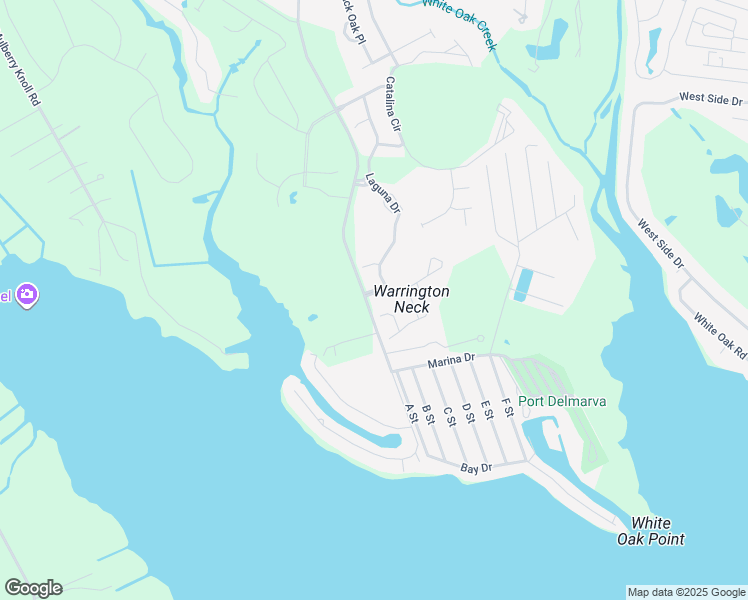 map of restaurants, bars, coffee shops, grocery stores, and more near 35612 Marabella Lane in Rehoboth Beach