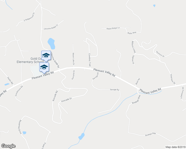map of restaurants, bars, coffee shops, grocery stores, and more near 4220 Savage Road in Placerville