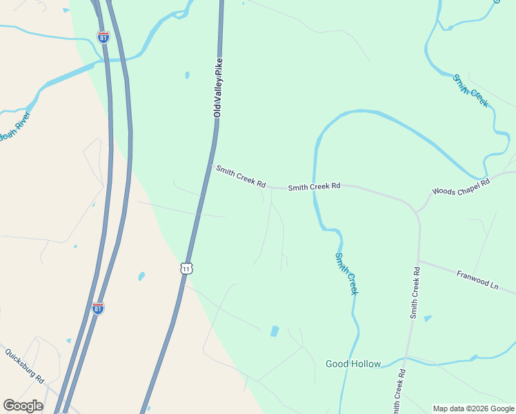 map of restaurants, bars, coffee shops, grocery stores, and more near 8735 Smith Creek Road in New Market