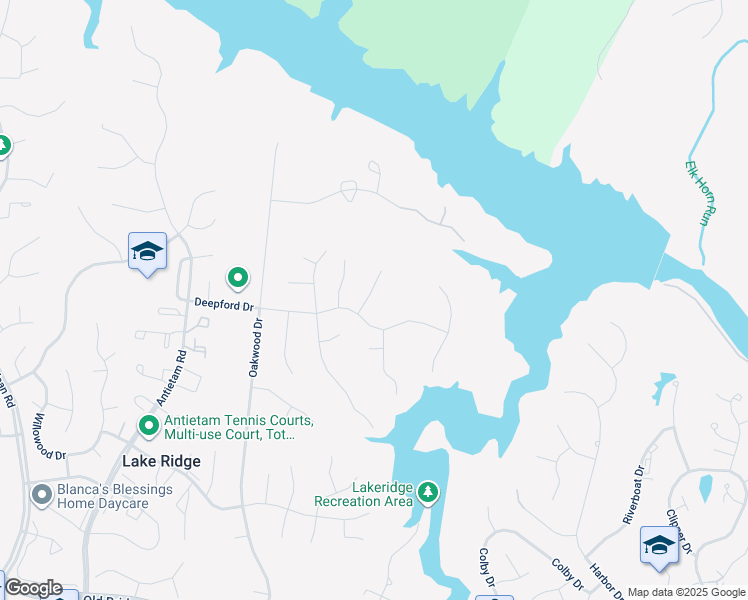 map of restaurants, bars, coffee shops, grocery stores, and more near 11951 Shenandoah Court in Woodbridge