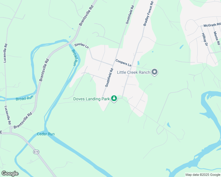 map of restaurants, bars, coffee shops, grocery stores, and more near 12005 Smithfield Road in Manassas