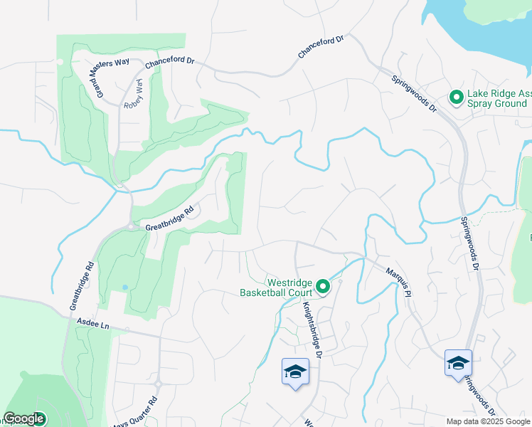 map of restaurants, bars, coffee shops, grocery stores, and more near 12281 Tilney Court in Woodbridge