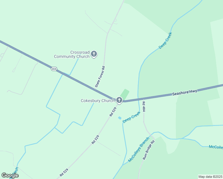 map of restaurants, bars, coffee shops, grocery stores, and more near 13911 Seashore Highway in Georgetown